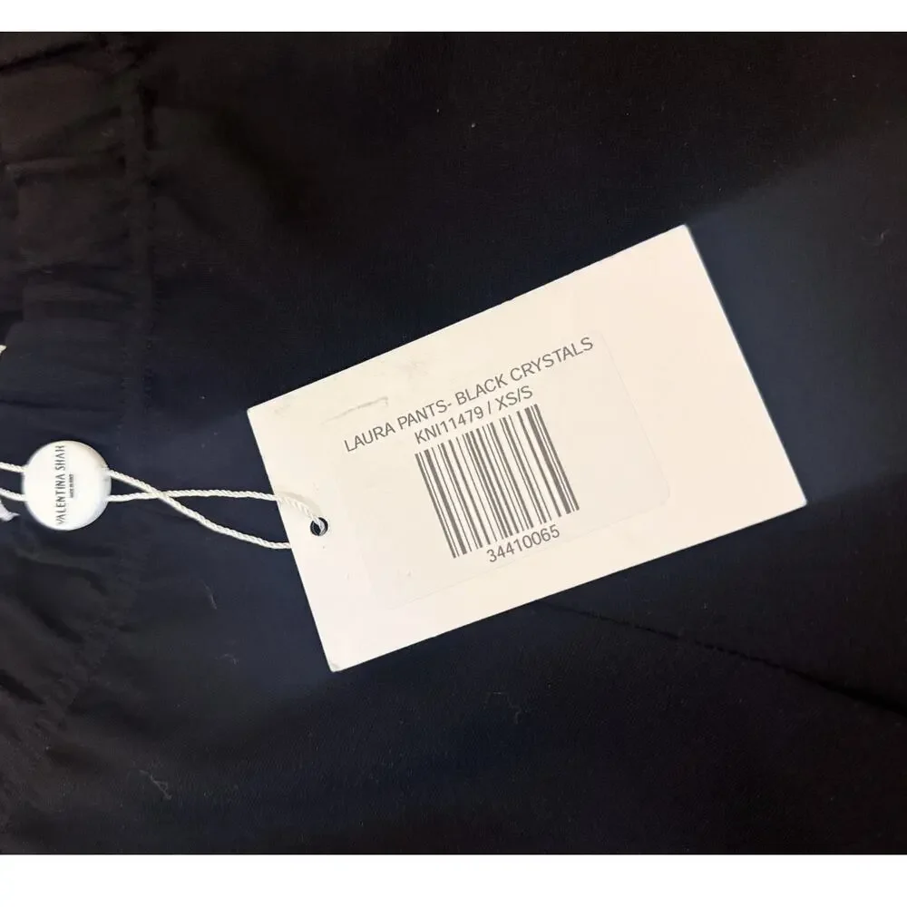 NEW Valentina Shah LAURA PANTS- Black with Rhinestones - Size XS/Small - Picture 6 of 7